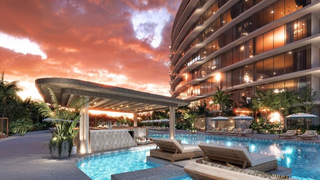 Poolbar overlooking at the south tower of Bay View Grand at Grand Island